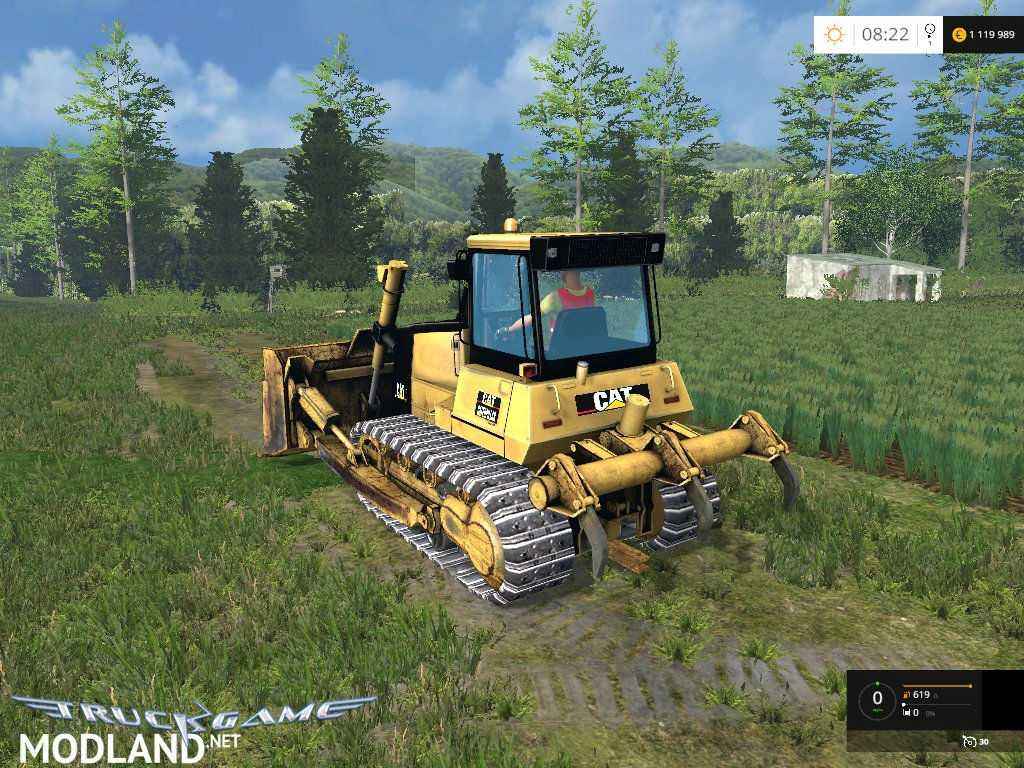 Мод Трактор Caterpillar D6 Bulldozer для Farming Simulator 2015