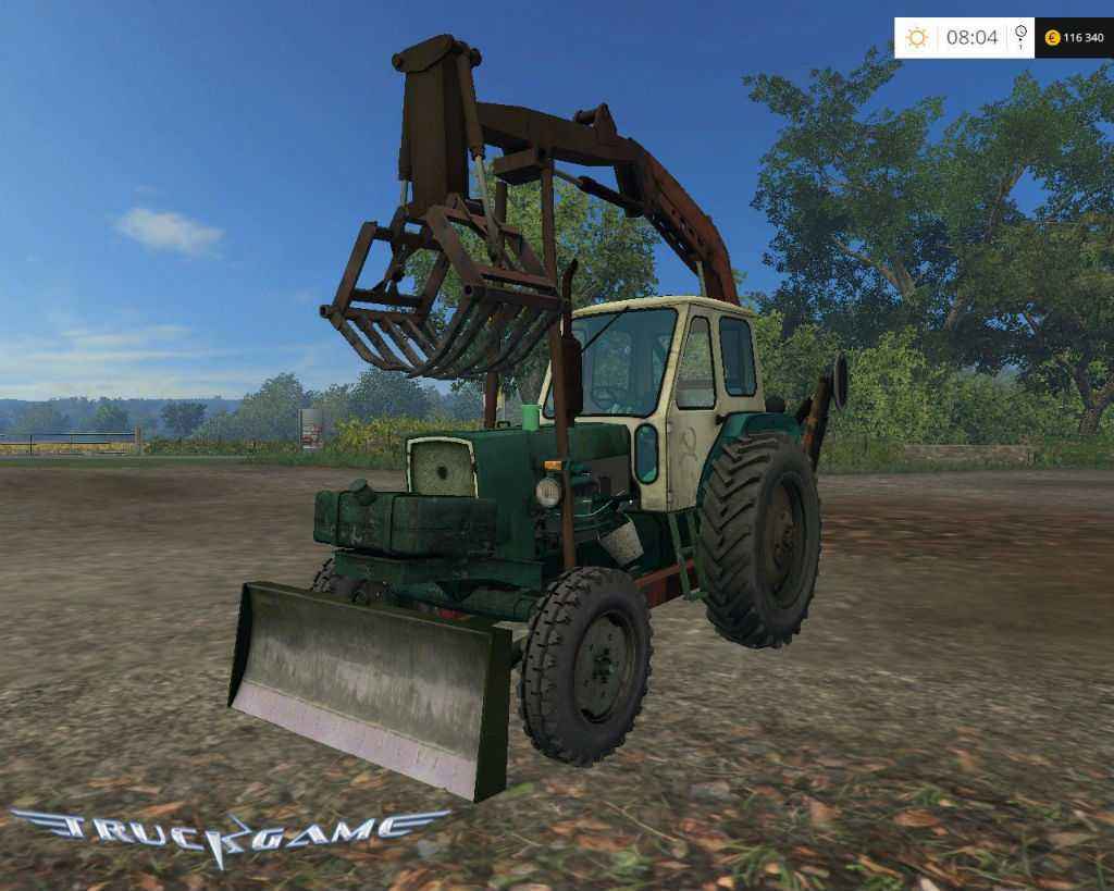 Мод Погрузчик ЮМЗ 6Л грейфер для Farming Simulator 2015