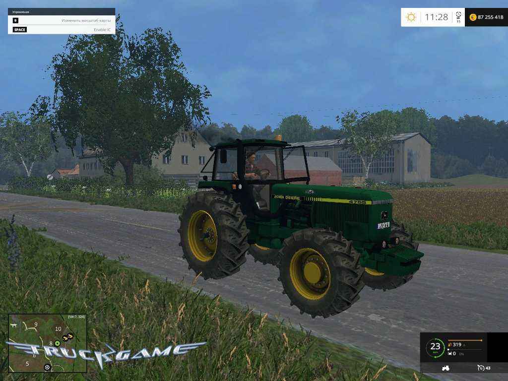Мод Трактор John Deere 4755 для Farming Simulator 2015