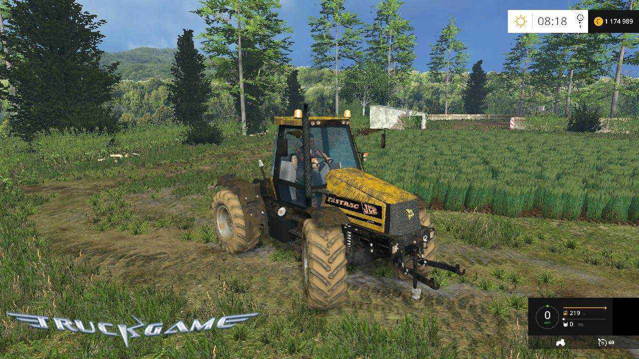 Мод Трактор JCB Fastrac 2140 для игры Farming Simulator 2015