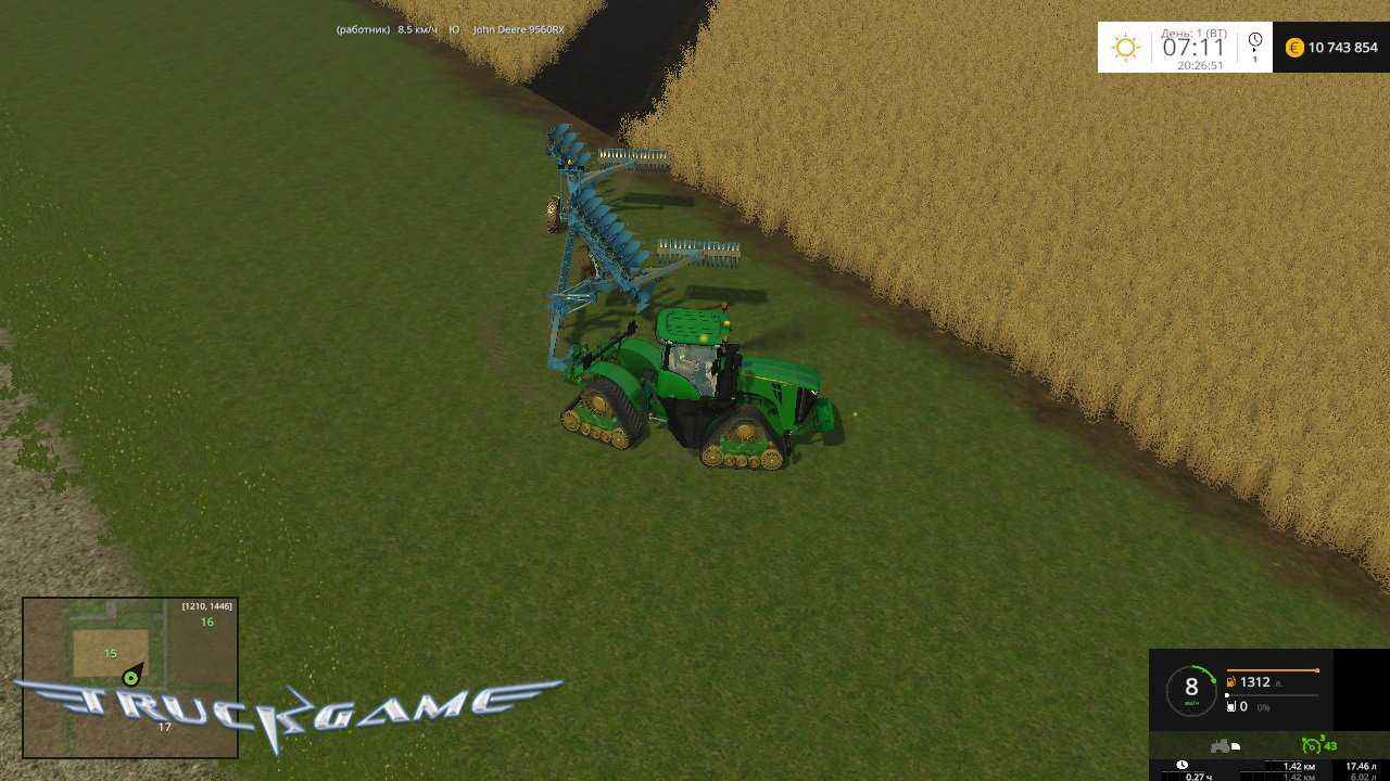 Мод Плуг Lemken Varititan для игры Farming Simulator 2015
