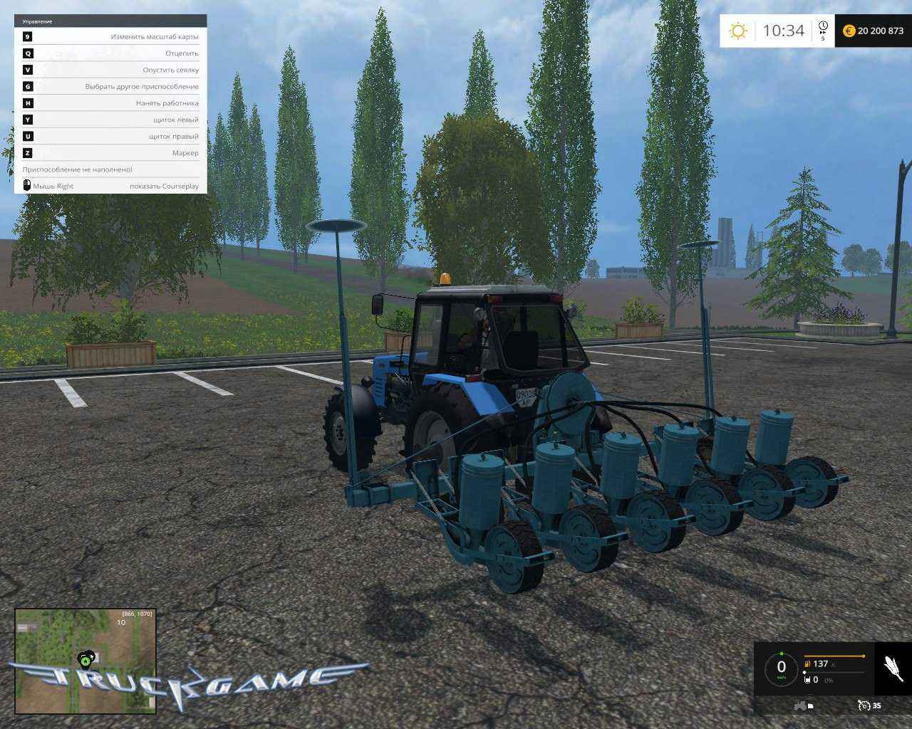 Мод Сеялка SPC Set для игры Farming Simulator 2015