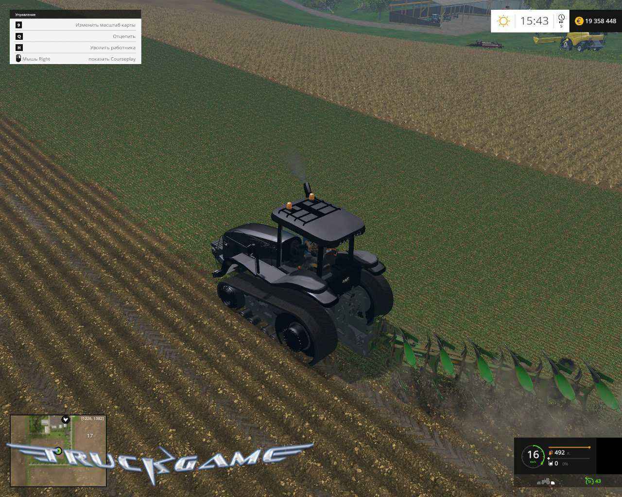 Мод Трактор CAT Challenger MT765B для игры Farming Simulator 2015