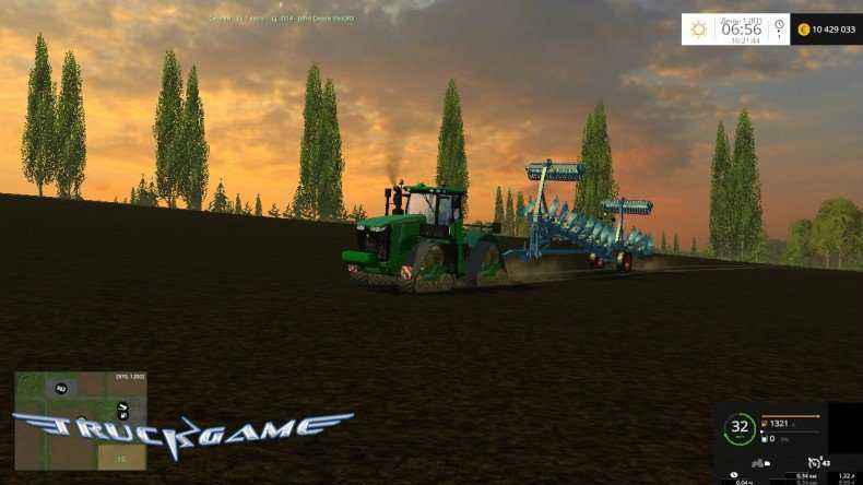 Мод Трактор John Deere 9560RX для Farming Simulator 2015