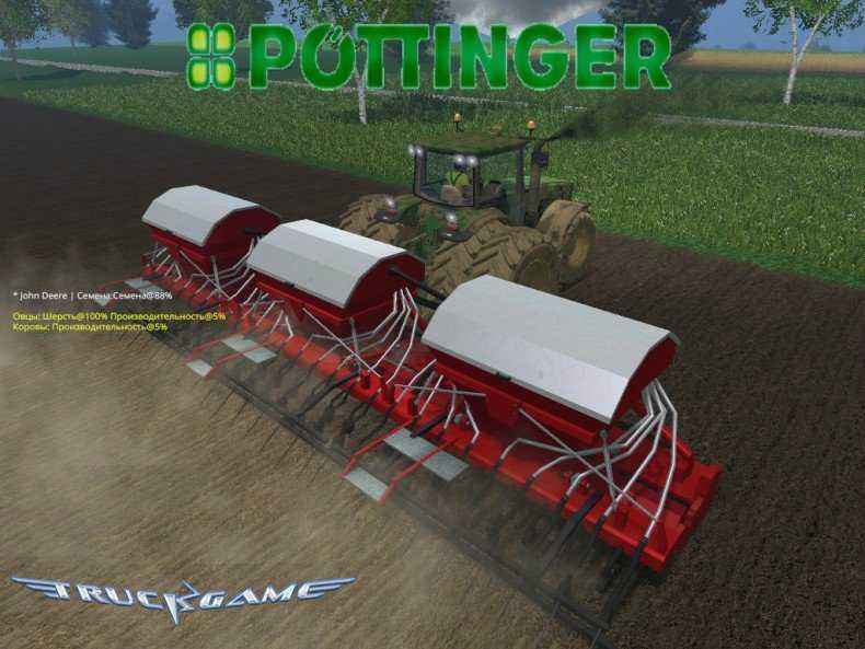 Мод Poettinger Aerosem 10500 для игры Farming Simulator 2015