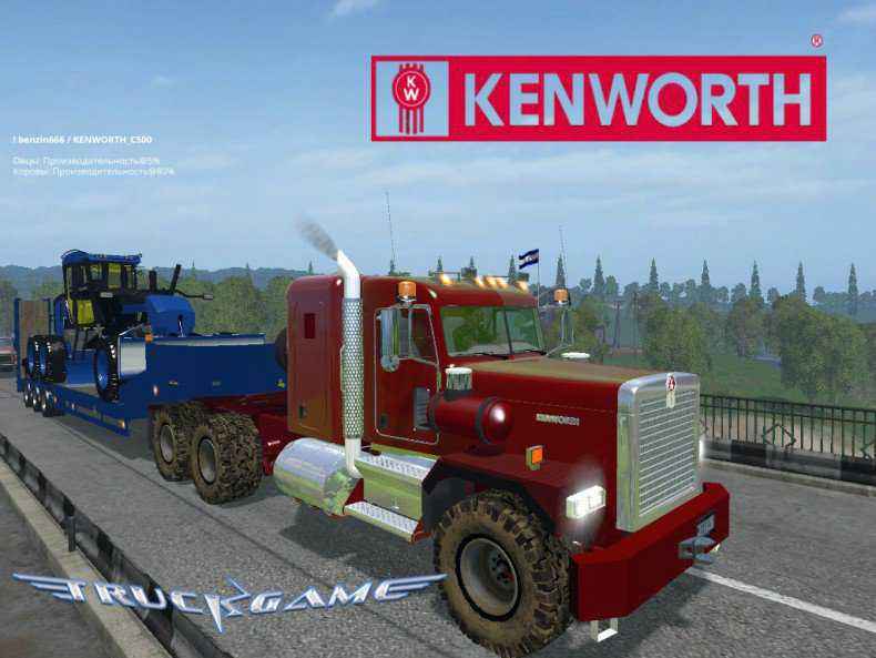 Мод Kenworth C500 для игры Farming Simulator 2015