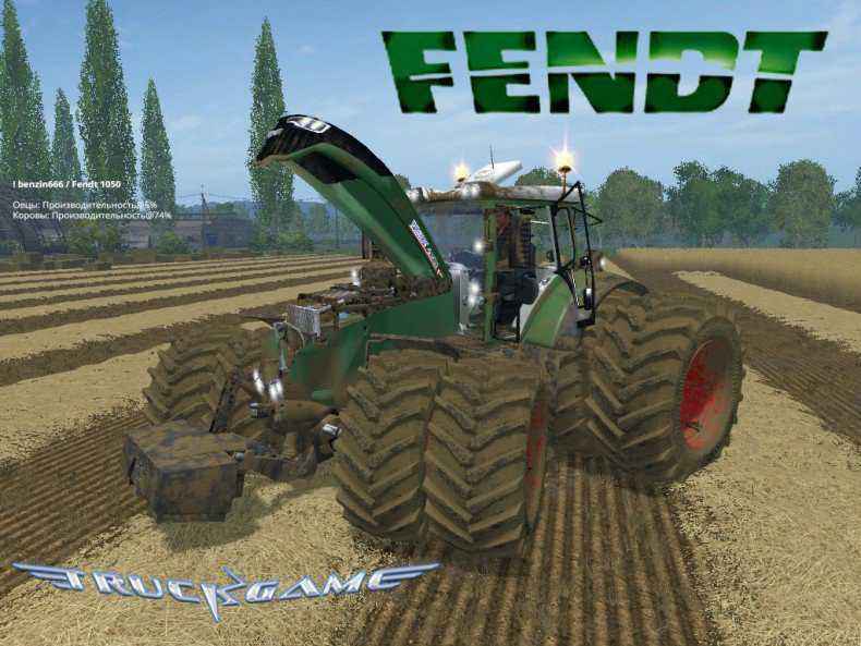 Мод Fendt 1050 Vario Grip FL для игры Farming Simulator 2015