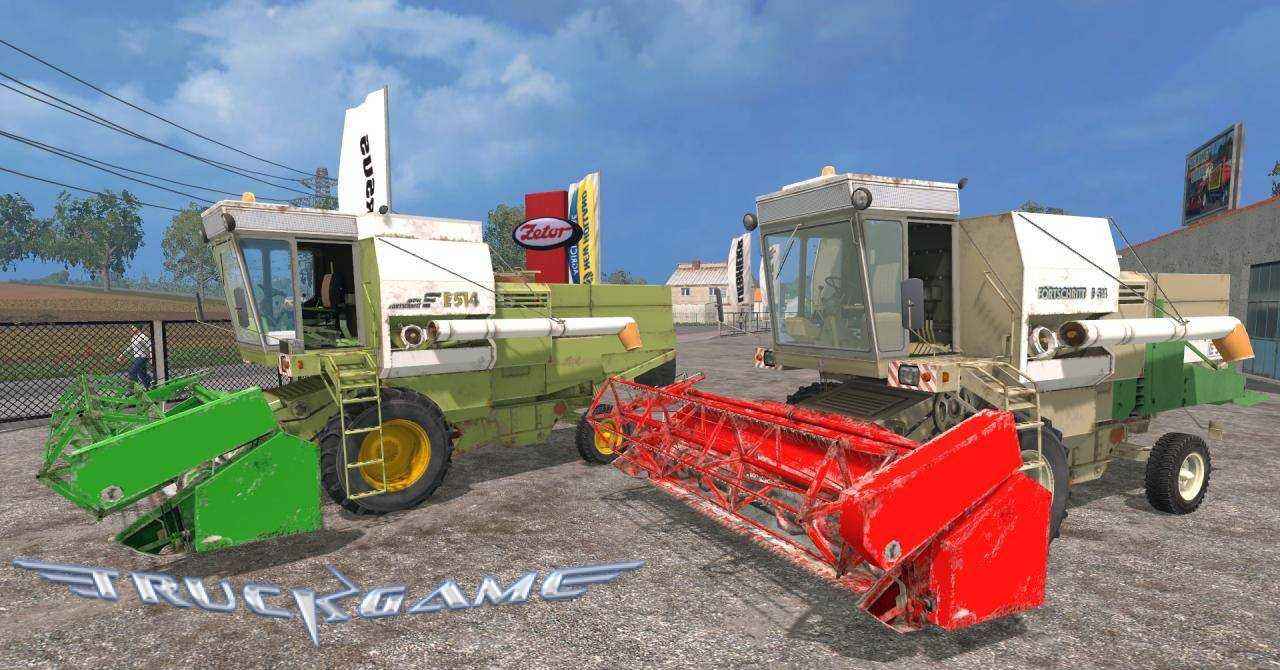Мод Комбайн Fortschritt E514 Pack для игры Farming Simulator 2015