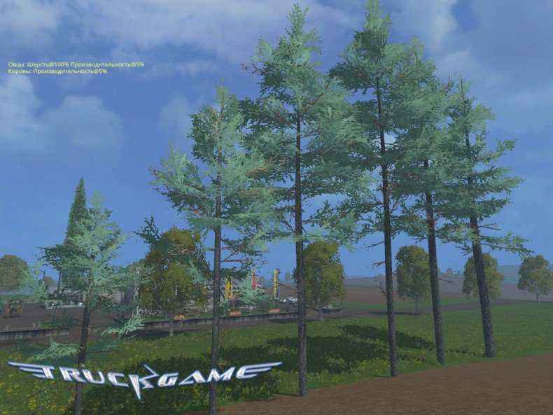 Мод Placeable Blaufichten для игры Farming Simulator 2015