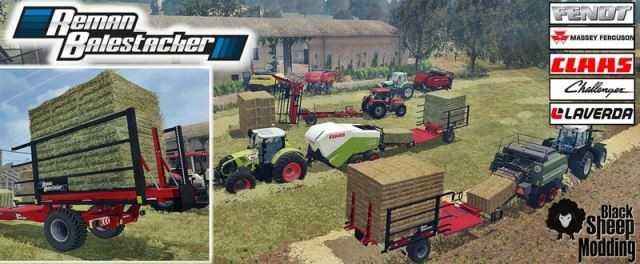 Мод Pack Balestacker and baler attacher v 1.1 для игры Farming Simulator 2015