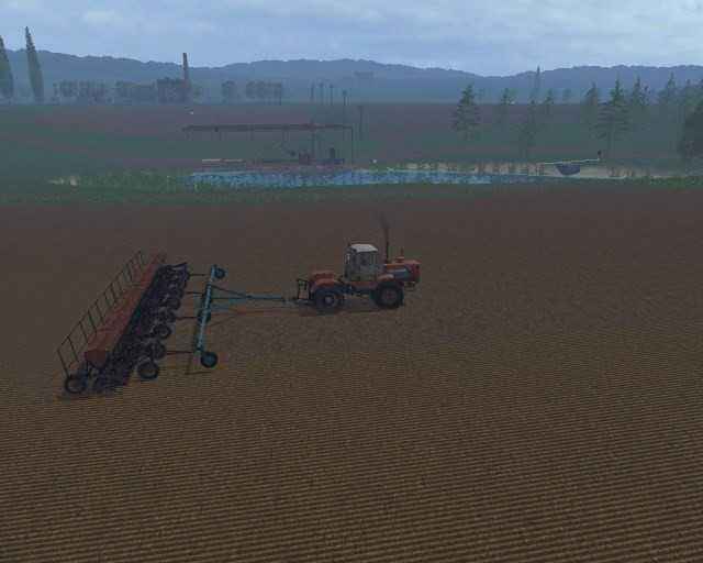 Мод Сеялка СЗП-3.6 и сцеп для 4-х сеялок СП 11 для игры Farming Simulator 2015