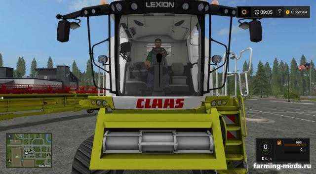 Мод Class Lexion 780 v 1.0 для игры Farming Simulator 2017