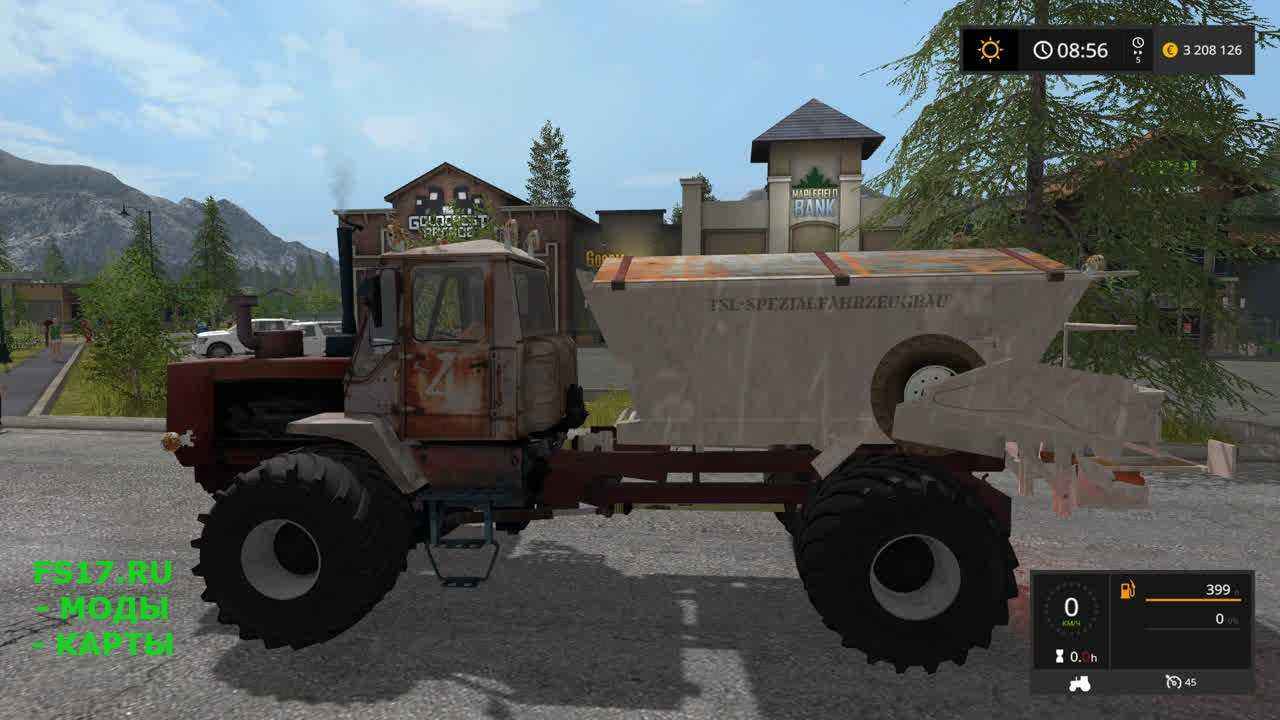 Мод Трактор Т-150 опрыскиватель для игры Farming Simulator 2017