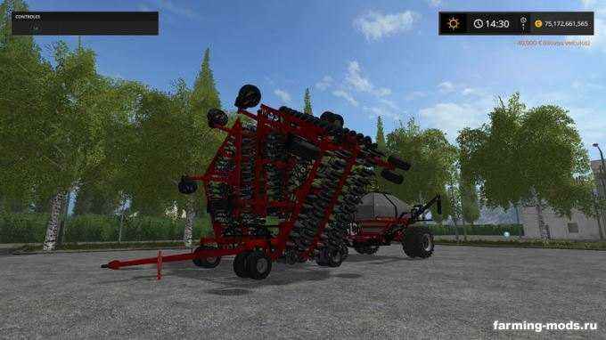 Мод CaseIH Cart Air Seeder 32m v 2.0 для игры Farming Simulator 2017