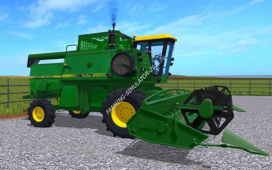 Мод КОМБАЙН JOHN DEERE 8820 TURBO для Farming Simulator 2017