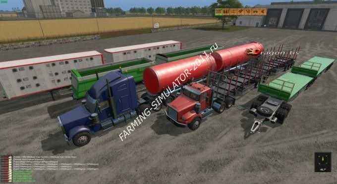 Мод ПАК CUSTOM ROAD TRAIN PACK V 1.0 RUS для игры Farming Simulator 2015