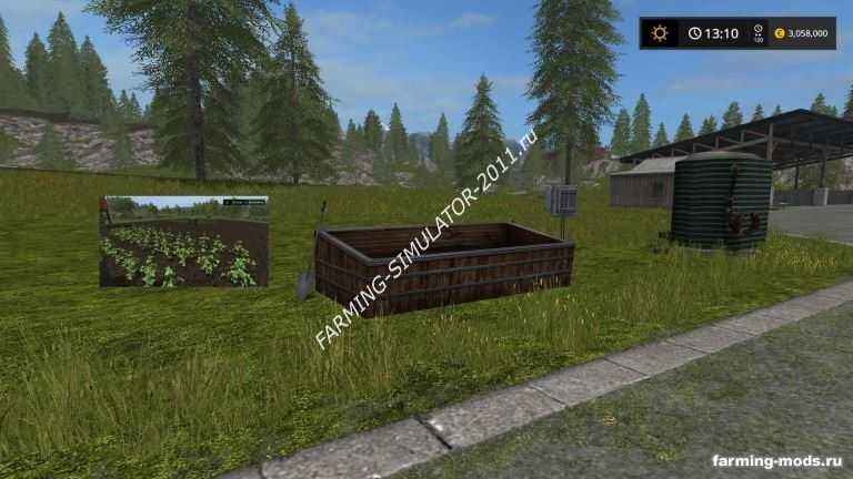 Мод Placeable Tomato Field v 1.0 для игры Farming Simulator 2017