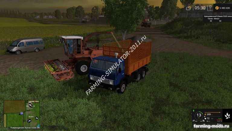 Мод Камаз 5320 Сельхозник + Прицеп для Farming Simulator 2015
