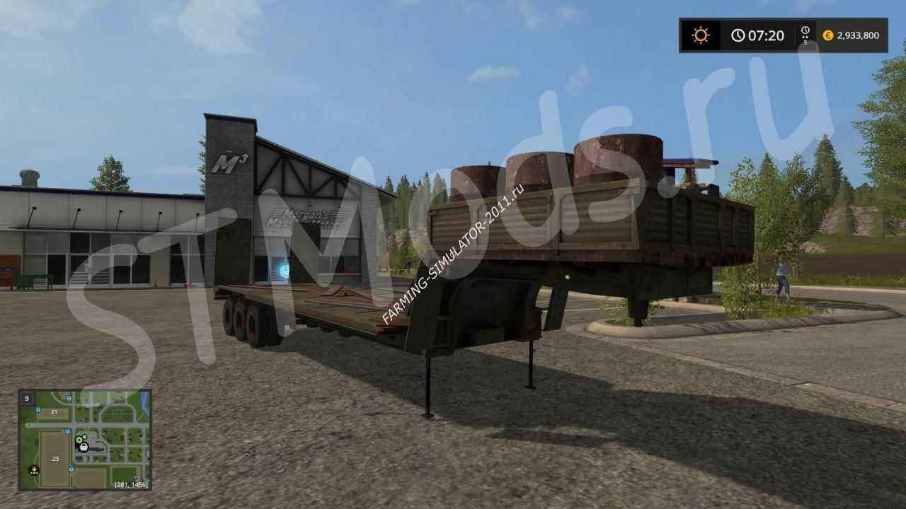 Мод Прицеп Trawl For Transportation Technology версия 1.0 для игры Farming Simulator 2017