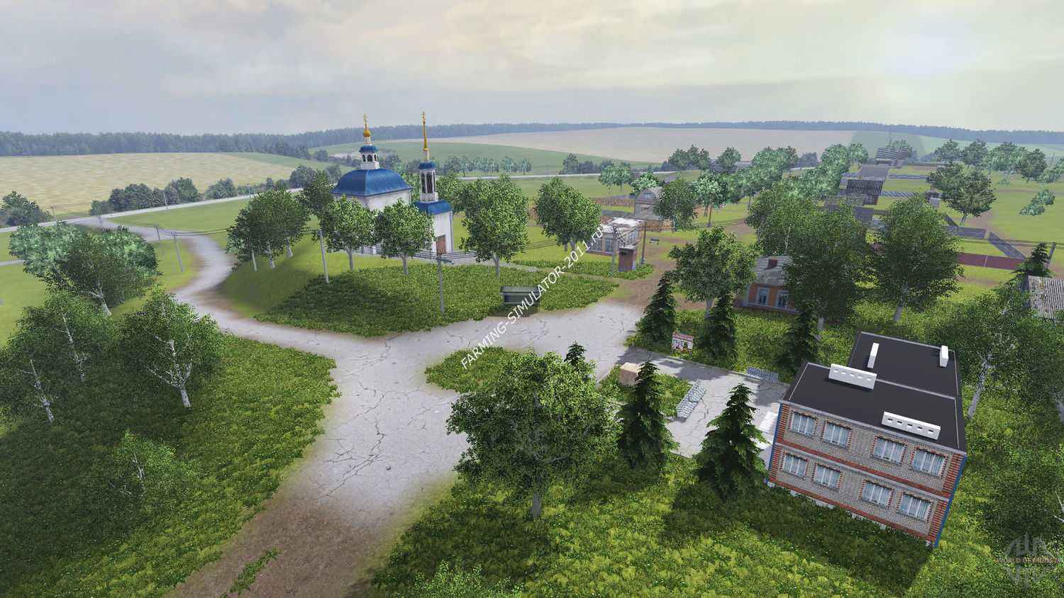 Мод Локация Колхоз Рассвет для игры Farming Simulator 2013