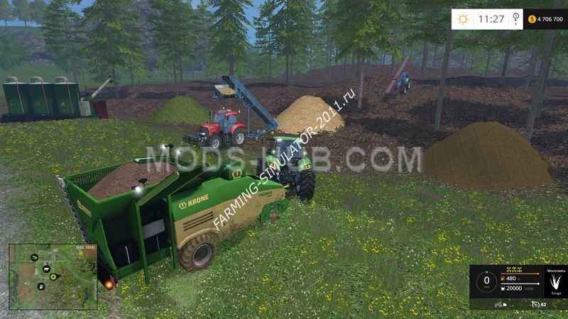 Мод Прицеп Krone Premos 5000 v 2.0 Rus для игры Farming Simulator 2015