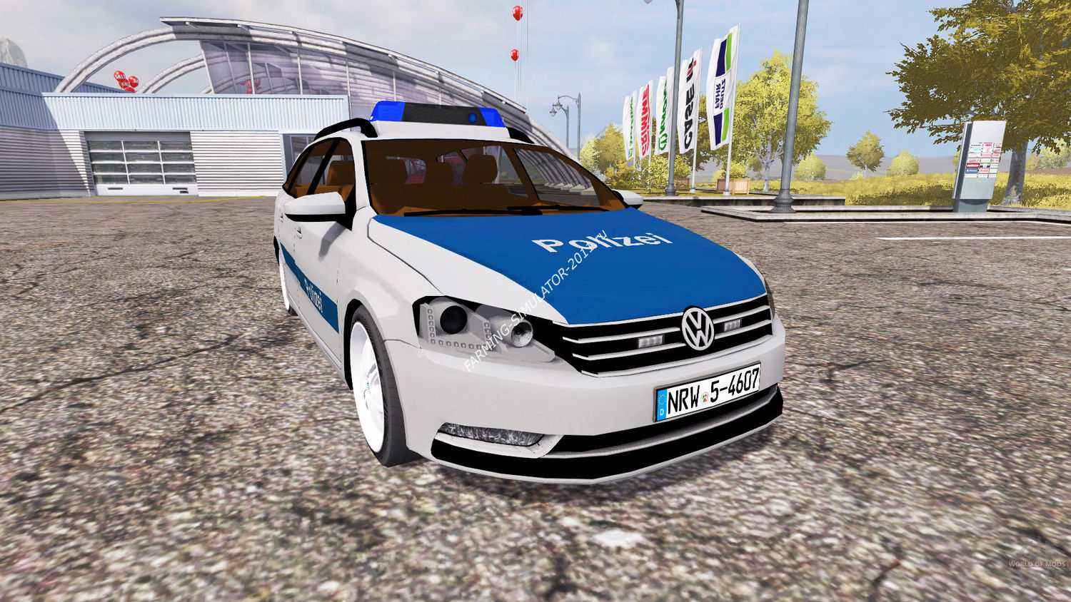 Мод Volkswagen Passat Variant (B7) Polizei для Farming Simulator 2013