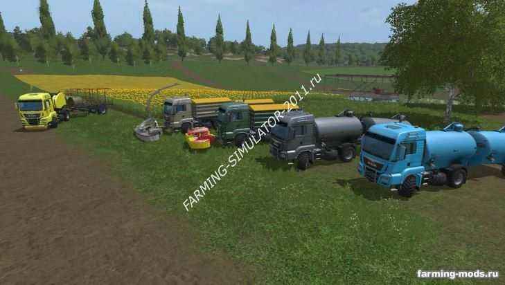 Мод Пак грузовиков MAN TGS 18.440 v 2.2 для игры Farming Simulator 2017