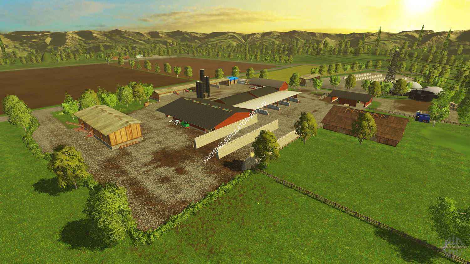 Мод Локация Деревушка для игры Farming Simulator 2015