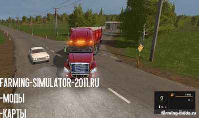Мод Грузовик Freight Liner Cascadia v 1.0 для игры Farming Simulator 2017