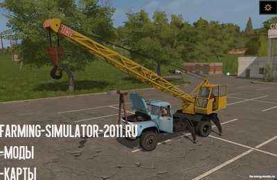 Мод Камаз Зил-130 Кран v 1.0 для игры Farming Simulator 2017