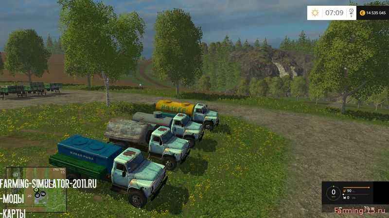 Мод Пак грузовик ГАЗ 53 + модули для игры Farming Simulator 2015