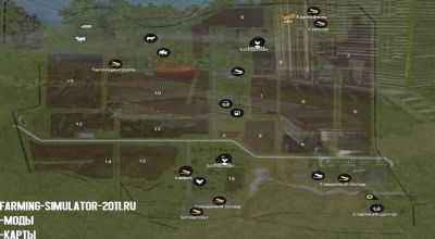 Мод Карта Полевое v2.0 для игры Farming Simulator 2015