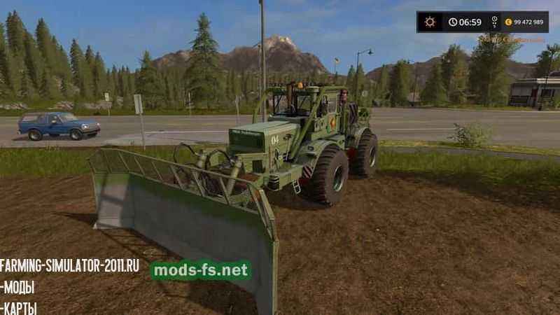 Мод Трактор Кировец 701А с отвалом для Farming Simulator 2017