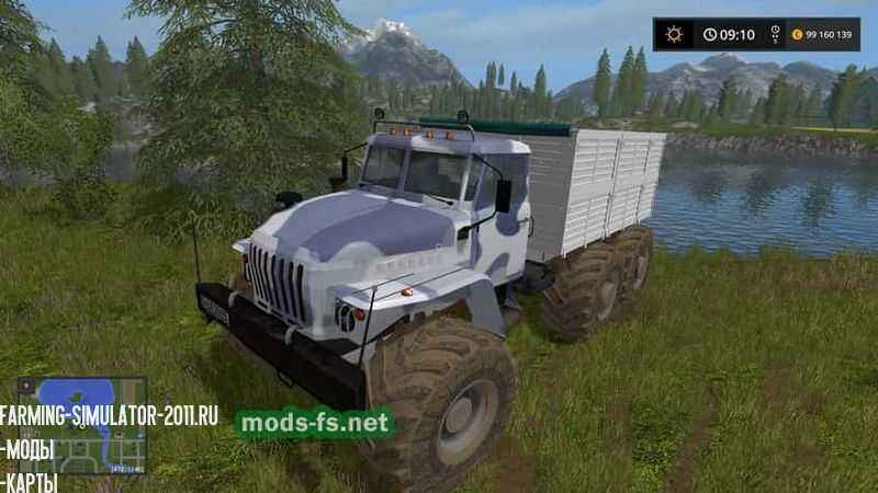 Мод Проходимый грузовик УРАЛ 4320 v2.0 для игры Farming Simulator 2017