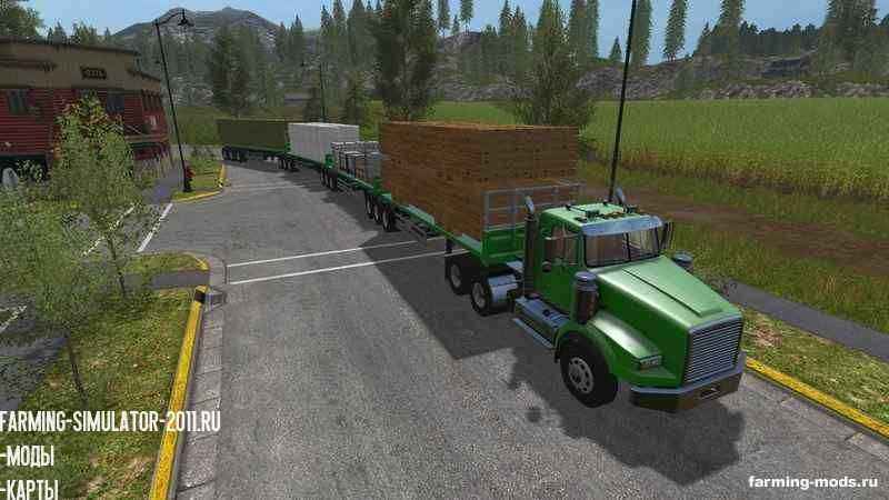 Мод Пак Custom Road Train Pack v 1.0.0.1 RUS для игры Farming Simulator 2017