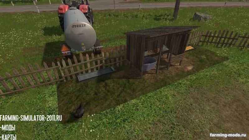 Мод Покупаемый курятник - Enhanced Chicken Pack v 1.0.1 для игры Farming Simulator 2017