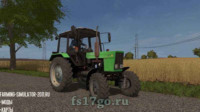 Мод MTЗ-82.1 Зeлeный для Farming Simulator 2017
