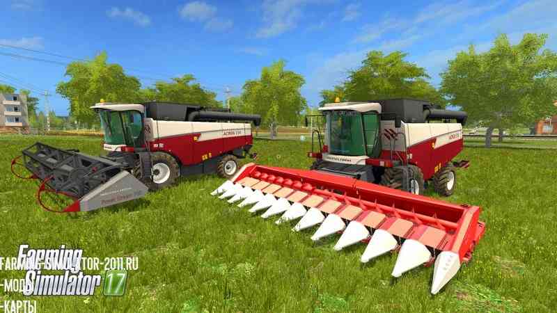 Мод Ростсельмаш Акрос 530 версия 1.0 для игры Farming Simulator 2017