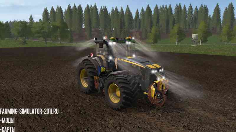 Мод JOHN DEERE 8530 BLACK SHADOW V2.2 для игры Farming Simulator 2017