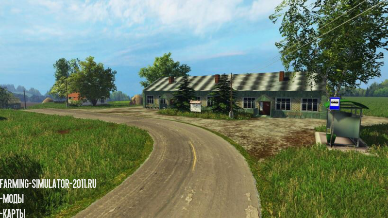 Мод Карта Деревня Россвет v 1.0 для игры Farming Simulator 2017