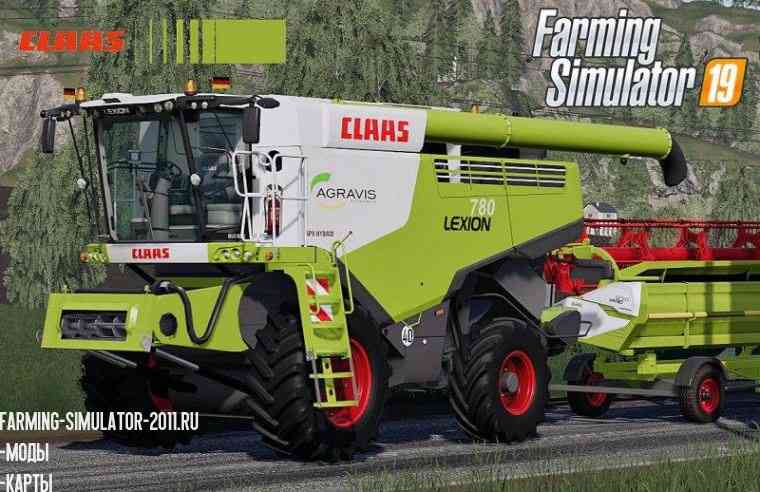 Мод Claas Lexion 780 Full Pack v 2.0 для Farming Simulator 2019
