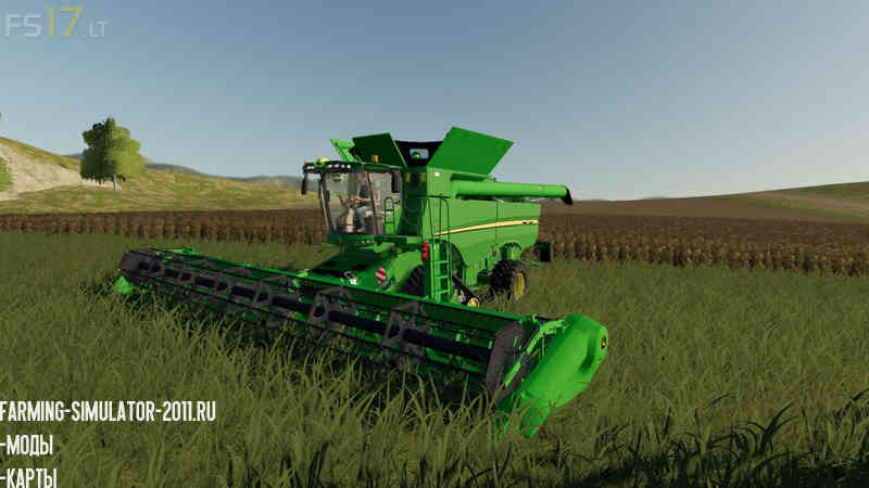 Мод JOHN DEERE S700 V 1.0 для игры Farming Simulator 2019