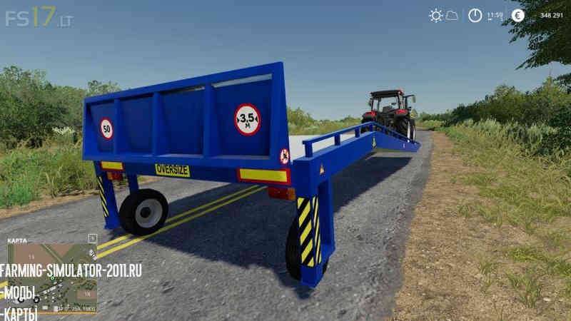 Мод MOBILE RAMP TRAILER V 1.0 для игры Farming Simulator 2019