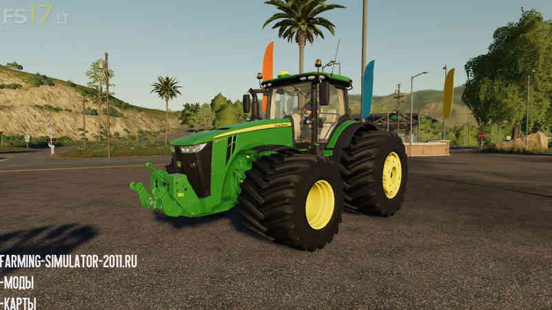 Мод JOHN DEERE SERIES 8R SERIES V 1.0 для игры Farming Simulator 2019