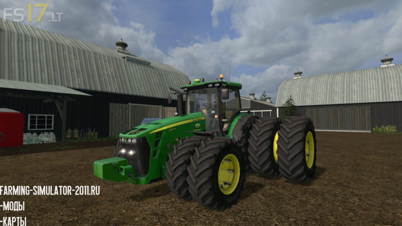 Мод JOHN DEERE 8R 2010 EU V 2.1 для игры Farming Simulator 2017