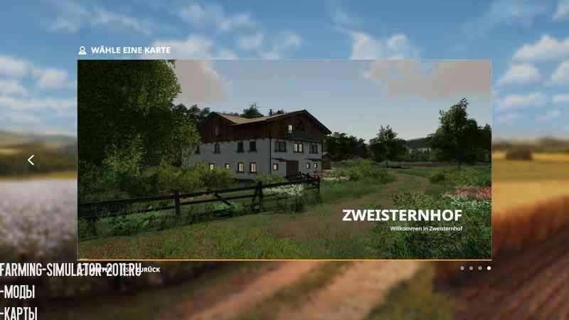 Мод Карта Zweisternhof Map GP v 2.0 для игры Farming Simulator 2019