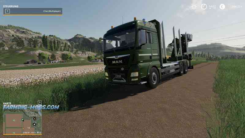 Мод MAN forest truck MP v 1.4.6 для игры Farming Simulator 2019