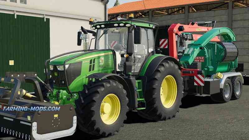 Мод John Deere 6R v 1.0 для игры Farming Simulator 2019