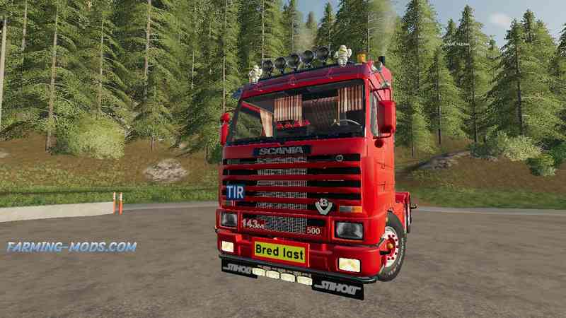 Мод Scania 143 6×4 Swedish Edit v1.0 для игры Farming Simulator 2019