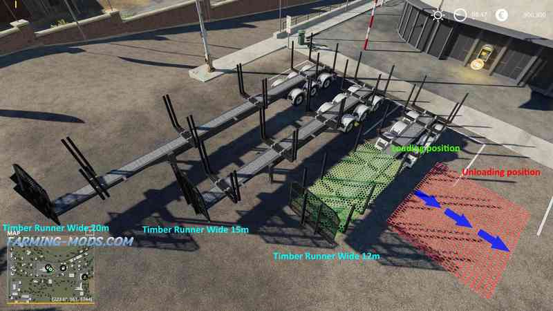 Мод Timber Runner Wide With Autoload Wood v 1.2 для Farming Simulator 2019
